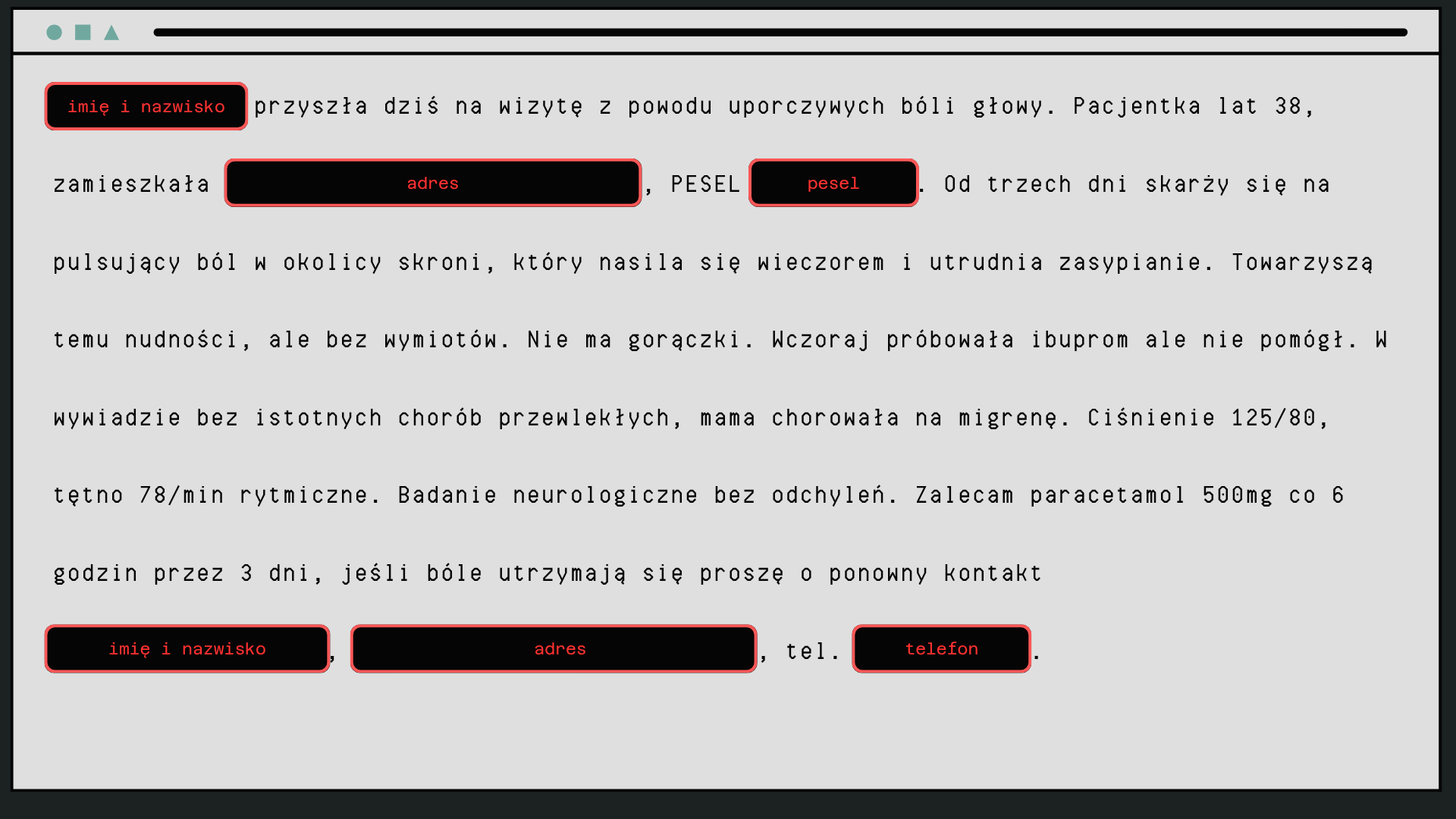 AnonimiNER - Specjalistyczny model do automatycznej identyfikacji i anonimizacji danych osobowych w tekstach medycznych. Zapewnia pełną zgodność z wymogami RODO oraz polskimi przepisami dotyczącymi ochrony danych w opiece zdrowotnej.